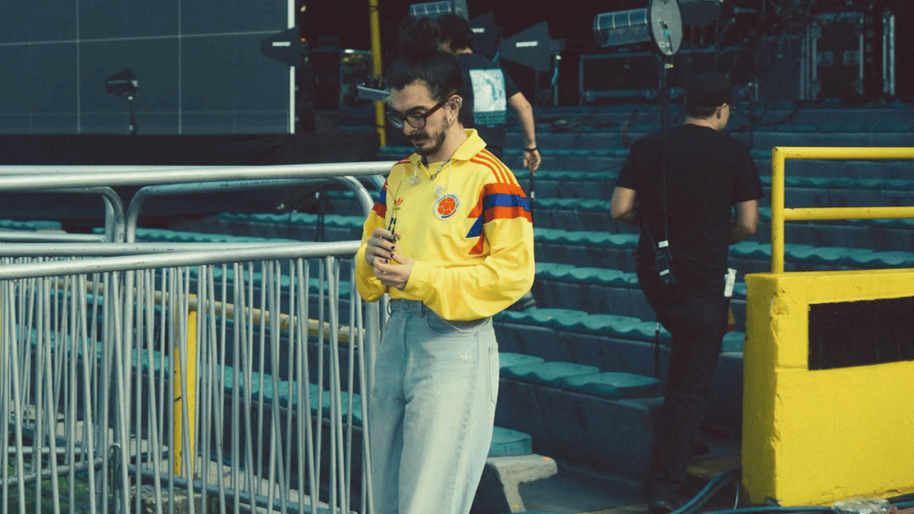 Ensayo del grupo Morat antes de su presentación en el Estadio El Campín